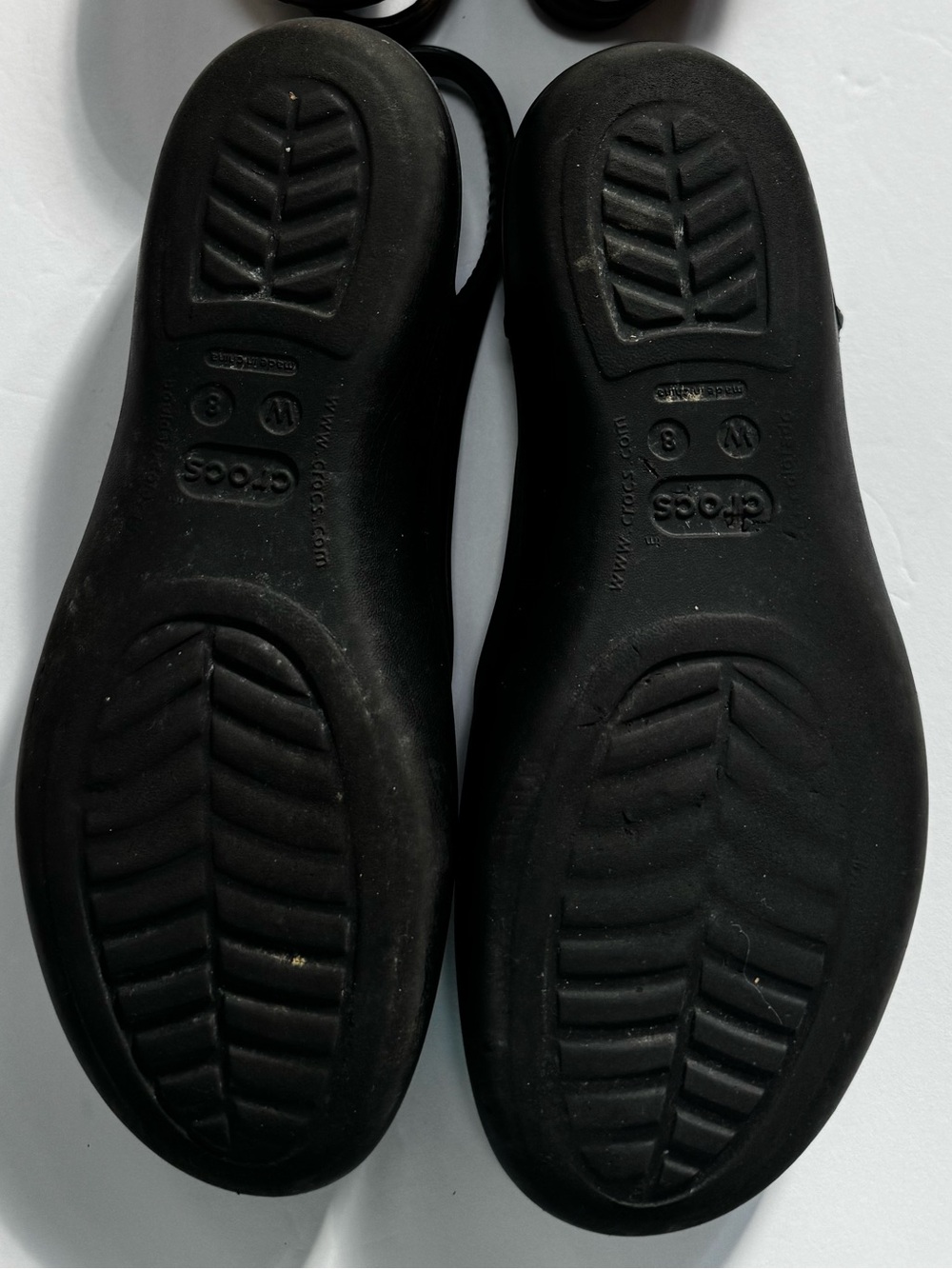 CROCS Slingback Ballet Slingback Flats Jewel Cutout Olivia Black b Womens size 8 - Picture 2 of 14